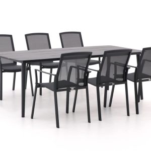 Bellagio Dranera/Sora 220 cm Gartenmöbel-Set 7-teilig stapelbar