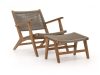 Bellagio Elcito Gartensessel mit Hocker