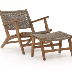 Bellagio Elcito Gartensessel mit Hocker