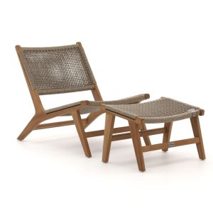 Bellagio Elcito Gartensessel mit Hocker