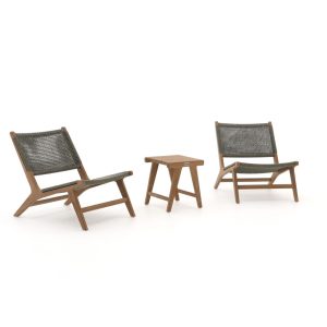 Bellagio Elcito Lounge Balkonmöbel-Set 3-teilig