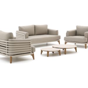 Bellagio Esenta Sessel-Sofa Lounge-Set 5-teilig