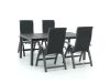 Bellagio Fermo/Fidenza 183 cm Gartenmöbel-Set 5-teilig verstellbar
