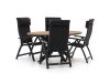 Bellagio Fermo/Fidenza oval 180 cm Gartenmöbel-Set 5-teilig verstellbar