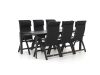 Bellagio Fermo/Sestino 220 cm Gartenmöbel-Set 7-teilig verstellbar