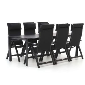 Bellagio Fermo/Sestino 220 cm Gartenmöbel-Set 7-teilig verstellbar