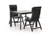 Bellagio Fermo/Sestino 90 cm Gartenmöbel-Set 3-teilig verstellbar