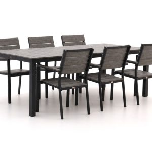 Bellagio Fidenza 220 cm Gartenmöbel-Set 7-Teilig Stapelbar