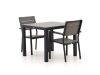Bellagio Fidenza 90 cm Gartenmöbel-Set 3-Teilig Stapelbar