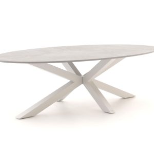 Bellagio Induno Ellips Gartentisch 280x130 cm