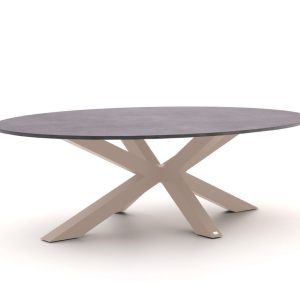 Bellagio Induno Ellips Low Dining Gartentisch 240x120 cm