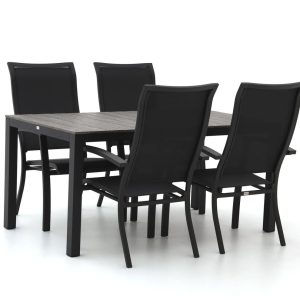 Bellagio Lugo/Fidenza 160 cm Gartenmöbel-Set 5-teilig stapelbar