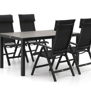 Bellagio Lugo/Fidenza 160 cm Gartenmöbel-Set 5-teilig verstellbar