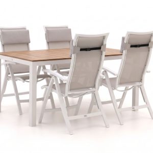 Bellagio Lugo/Fidenza 160 cm Gartenmöbel-Set 5-teilig verstellbar