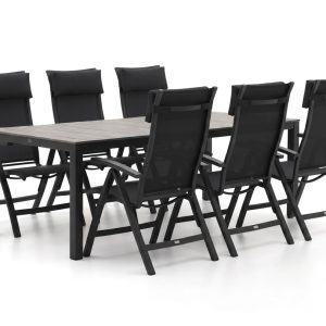 Bellagio Lugo/Fidenza 220 cm Gartenmöbel-Set 7-teilig verstellbar