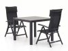 Bellagio Lugo/Fidenza 90 cm Gartenmöbel-Set 3-teilig verstellbar