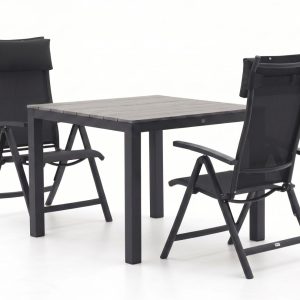 Bellagio Lugo/Fidenza 90 cm Gartenmöbel-Set 3-teilig verstellbar