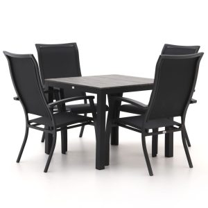 Bellagio Lugo/Fidenza 90 cm Gartenmöbel-Set 5-teilig stapelbar