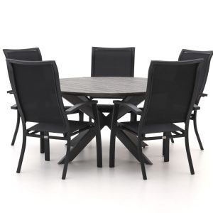 Bellagio Lugo/Fidenza ø 149 cm Gartenmöbel-Set 6-teilig stapelbar