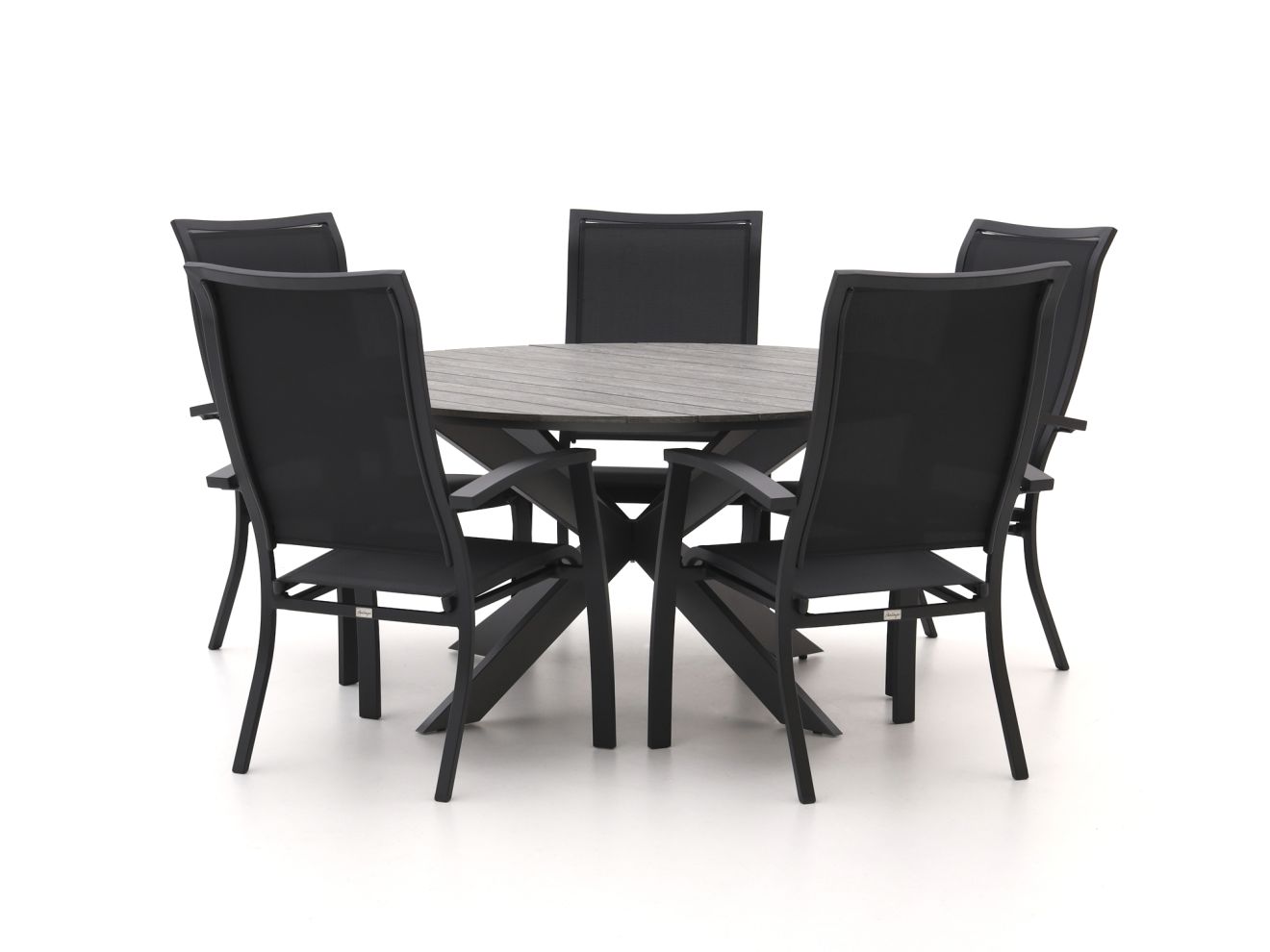 Bellagio Lugo/Fidenza ø 149 cm Gartenmöbel-Set 6-teilig stapelbar