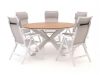 Bellagio Lugo/Fidenza ø 149 cm Gartenmöbel-Set 6-teilig verstellbar