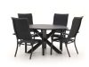 Bellagio Lugo/Lodola ø 130 cm Gartenmöbel-Set 5-teilig stapelbar