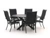 Bellagio Lugo/Lodola ø 150 cm Gartenmöbel-Set 6-teilig stapelbar