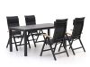 Bellagio Lugo/Menzano 160 cm Gartenmöbel-Set 5-teilig verstellbar