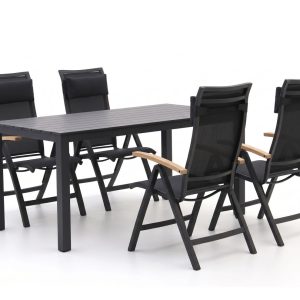 Bellagio Lugo/Menzano 160 cm Gartenmöbel-Set 5-teilig verstellbar