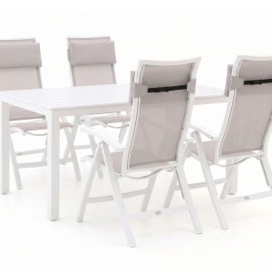 Bellagio Lugo/Menzano 160 cm Gartenmöbel-Set 5-teilig verstellbar