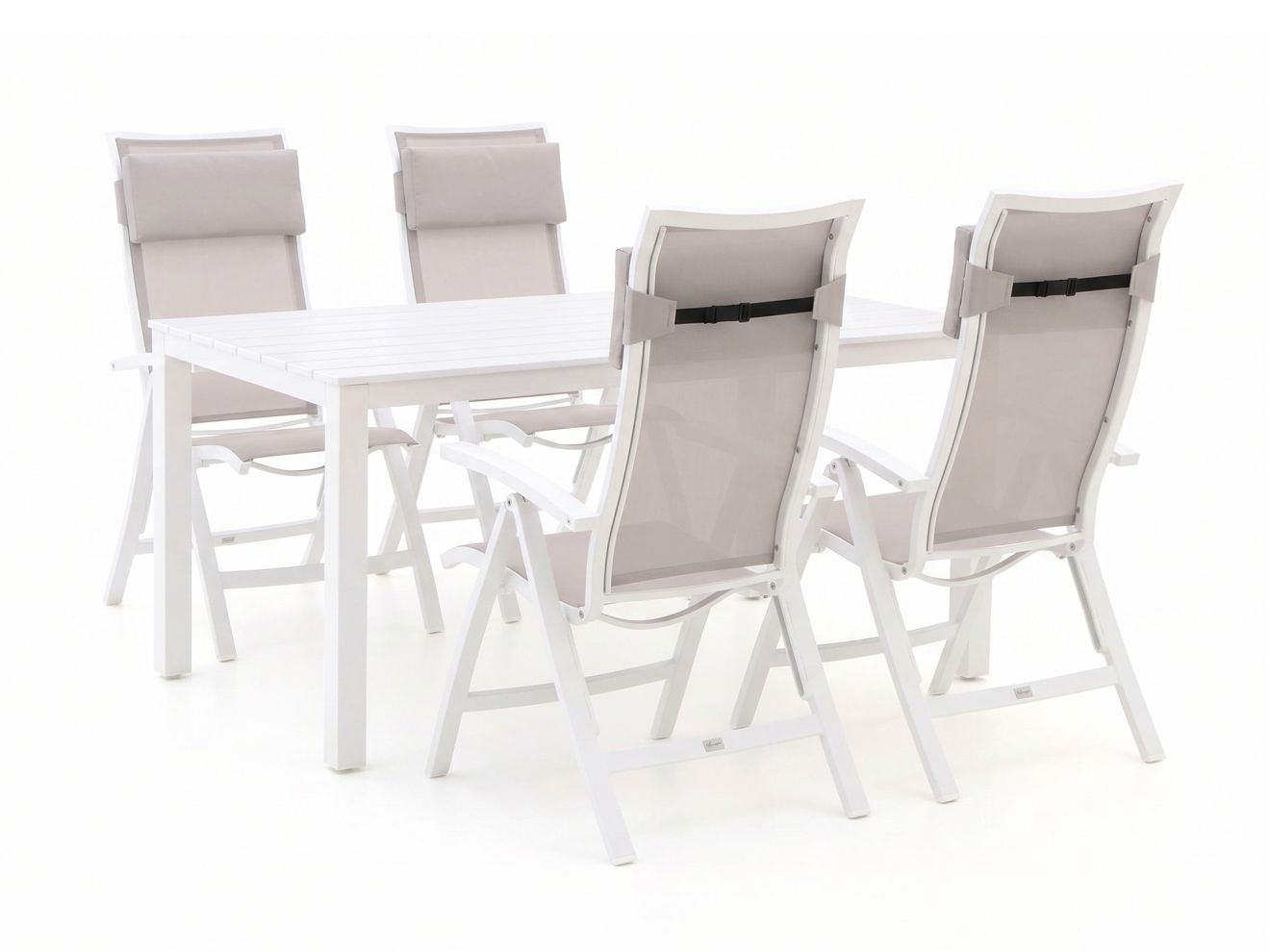 Bellagio Lugo/Menzano 160 cm Gartenmöbel-Set 5-teilig verstellbar