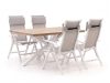 Bellagio Lugo/Montorio 160 cm Gartenmöbel-Set 5-teilig verstellbar