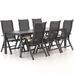 Bellagio Lugo/Sestino 220 cm Gartenmöbel-Set 7-teilig verstellbar