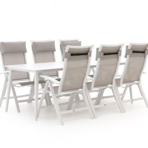 Bellagio Lugo/Sora 220 cm Gartenmöbel-Set 7-teilig verstellbar