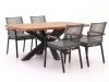 Bellagio Marudo/Induno dänisch oval 180 cm Gartenmöbel-Set 5-teilig stapelbar