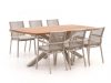 Bellagio Marudo/Induno dänisch oval 220 cm Gartenmöbel-Set 7-teilig stapelbar