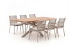 Bellagio Marudo/Induno dänisch oval 240 cm Gartenmöbel-Set 7-teilig stapelbar