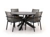 Bellagio Marudo/Lodola ø 130 cm Gartenmöbel-Set 5-teilig Stapelbar
