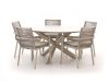 Bellagio Marudo/Lodola ø 150 cm Gartenmöbel-Set 6-teilig Stapelbar