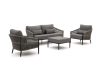 Bellagio Mineo Sessel-Sofa Lounge-Set 4-teilig