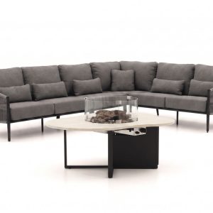 Bellagio Mineo/Cosiloft Novi Ecklounge-Set mit Feuertisch 5-teilig