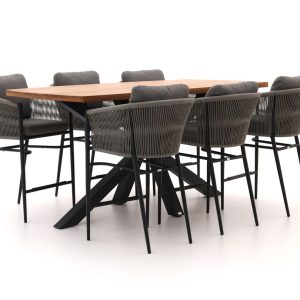 Bellagio Mineo/Induno Dänisch oval 220cm Gartenbar 7-Teilig