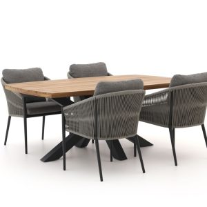 Bellagio Mineo/Induno dänisch oval 180 cm Gartenmöbel-Set 5-teilig