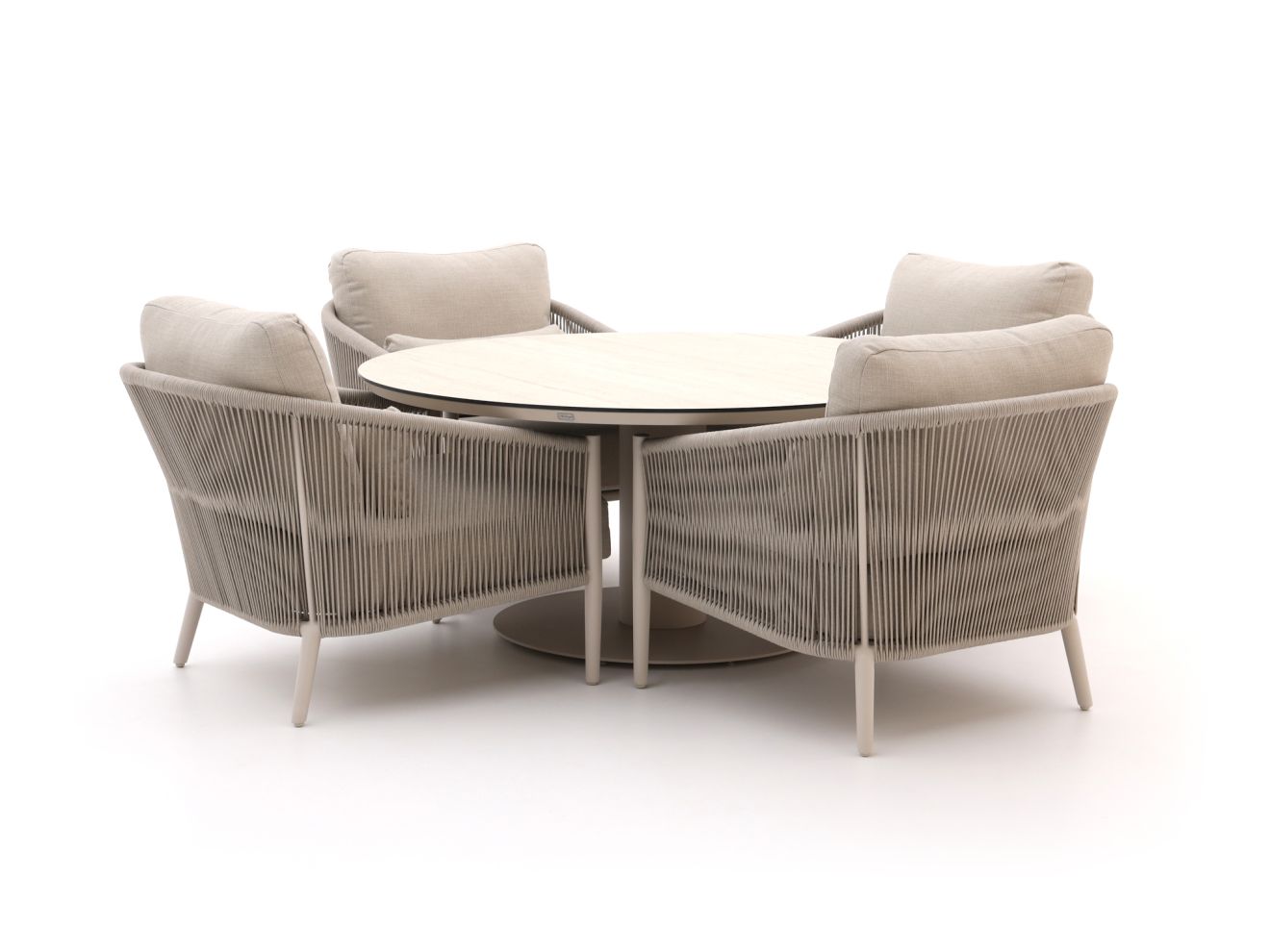 Bellagio Mineo/La Fonte ø150cm Low Dining Gartenmöbel-Set 5-teilig