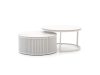 Bellagio Oriago Lounge Gartentisch-Set ø 85 cm (h:45 cm)/ø 78 cm (h:36 cm)
