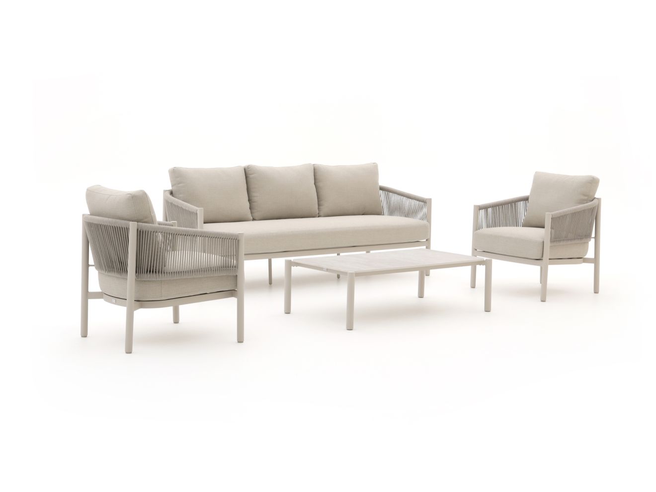 Bellagio Panaro Sessel-Sofa Lounge-Set 4-teilig