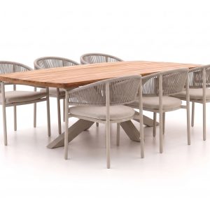 Bellagio Panaro/Induno Dänisch Oval 240 cm Gartenmöbel-Set 7-teilig stapelbar