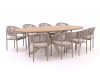 Bellagio Panaro/ROUGH-Y Ellips 280 cm Gartenmöbel-Set 9-teilig stapelbar