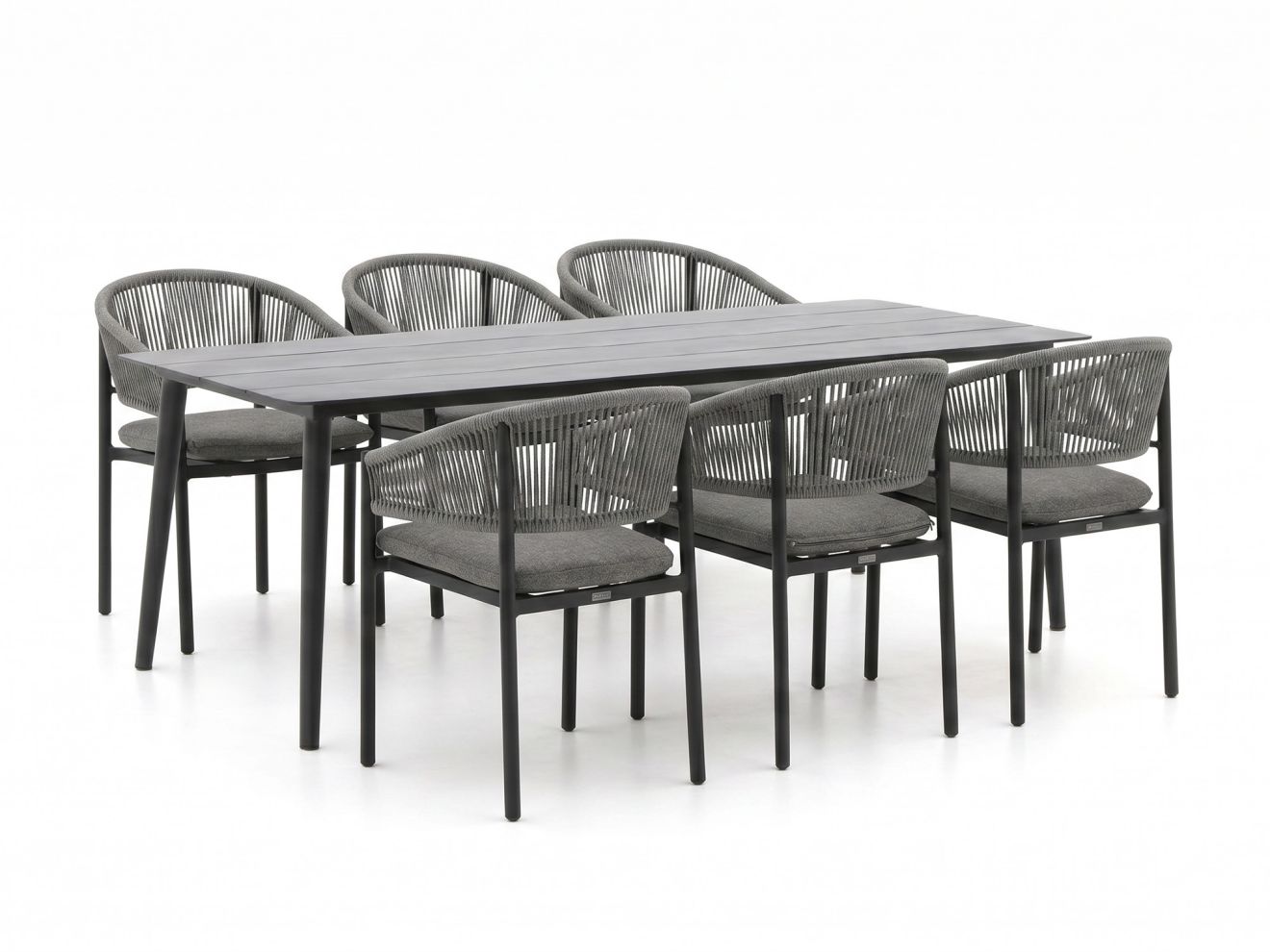 Bellagio Panaro/Sora 220 cm Gartenmöbel-Set 7-teilig stapelbar