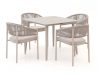 Bellagio Panaro/Sora 90 cm Gartenmöbel-Set 5-teilig stapelbar